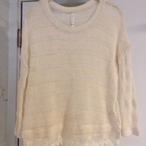 Willow & Clay Cream Knit-Top